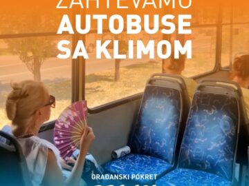 Zahtevamo klimatizovane autobuse u Novom Sadu!