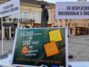 TRAŽIMO DA GRAD NOVI SAD OBEZBEDI OBEZBEĐENJE DECE U ŠKOLAMA